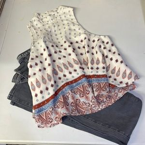 American Eagle Size 4 Regular Skinny Jeans & Small Top Outfit